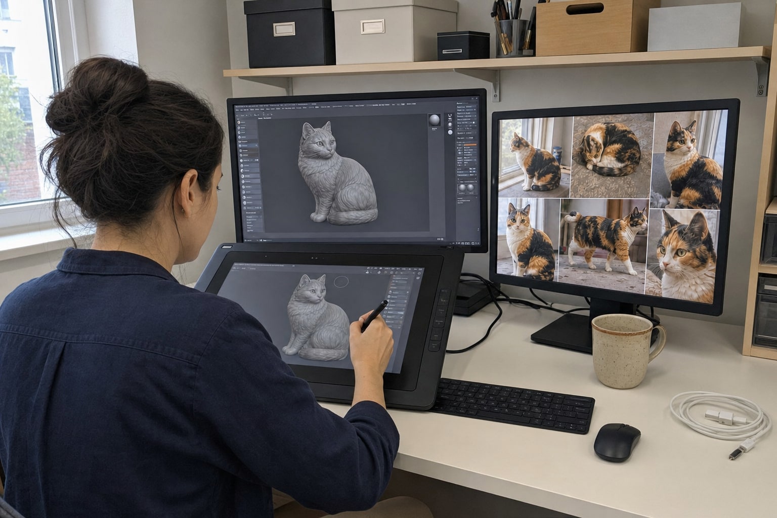 Reference study → digital sculpture